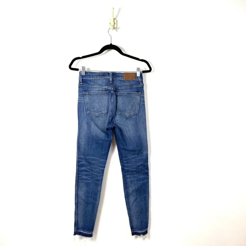 Madewell Women's 9-Inch High-Rise Skinny Ripped & Repaired York Denim Jeans 27 - Picture 6 of 11